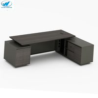 Bureau de direction de luxe moderne en bois, design de panneaux, bureau de direction, bureau de direction exécutif, directement de l'usine