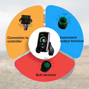 Contrôleur de moteur sans balais YOLIN IP65/IP66 YL-80C-C 48V avec écran LCD numérique pour kit de moyeu de <span class=keywords><strong>vélo</strong></span> <span class=keywords><strong>électrique</strong></span> - Product Image 4