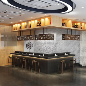 Personalización de fábrica Estilo retro <span class=keywords><strong>Taberna</strong></span> Café Tienda de postres Restaurante Tienda de <span class=keywords><strong>sushi</strong></span> Bar Mostrador de recepción - Product Image 2