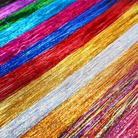Vente en gros Perruques à guirlandes laser brillantes de 120cm extension de faux cheveux magnifique perruque de cheveux pour femmes