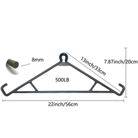 Kit de suspension et de levage 4-en-1 en acier durable pour gibier avec poulies et corde - Kit de suspension pour cerfs, capacité max. 500 LB
