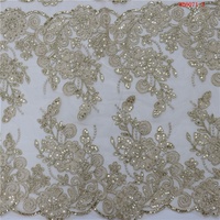 Tissu de Broderie en Cordon Prix Usine, Tulle à Paillettes, Dentelle Guipure Brodé, Tissu en Dentelle Randa