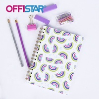 Ensemble de papeterie de bureau et d'école, bloc-notes, Logo personnalisé imprimé, stylo à bille A4, ensemble de papeterie de bureau, Clips Logo