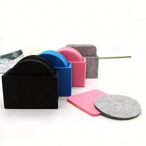 แผ่นรองแก้วสักหลาดทรงกลมขายดีที่สุด สำหรับกาแฟ ชา เครื่องดื่มร้อน แก้วน้ำ โต๊ะอาหาร - Product Image 5