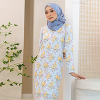 Nouvelle Offre Spéciale Baju Kurung Grande Taille Jilbab Femme Vêtements Islamiques Thaïlande Porter Femmes Jubah Muslimah Nurses Robe Musulmane