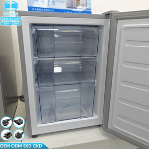 Congelador Vertical X OEM de 58L, Una Puerta, 3 Cajones, Diseño Compacto, Funcionamiento Silencioso, Clase de Eficiencia Energética, para Uso <span class=keywords><strong>en</strong></span> Hoteles y Hogares - Product Image 2