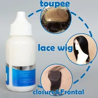 Colle adhésive invisible pour perruques 13oz, résistante à l'eau et à l'huile, non toxique, en flacon
