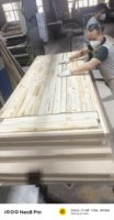 Porte intérieure en mélamine de haute qualité, surface à texture bois, résistante à l'humidité, pour projets de chambre et de salle de bain
