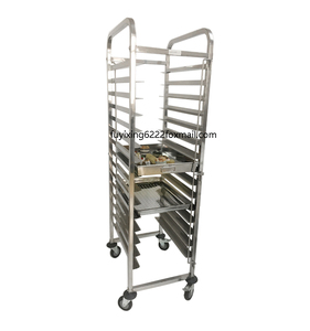 Nhà Bếp Thép Không Gỉ Bánh Mì 15 Lớp Giá Nướng Khay Giá Xe Đẩy Với Bánh Xe - Product Image 1