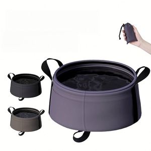 Lavabo de voyage pliable portable, bol pliable pour le lavage des pieds et du visage en extérieur, évier de camping léger pour cadeaux promotionnels - Product Image 2
