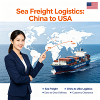 Top 10 des transitaires rapides : Fret maritime LCL + Express DDP Chine-USA pour Amazon FBA, dédouanement, 15-25 jours, assurance transport