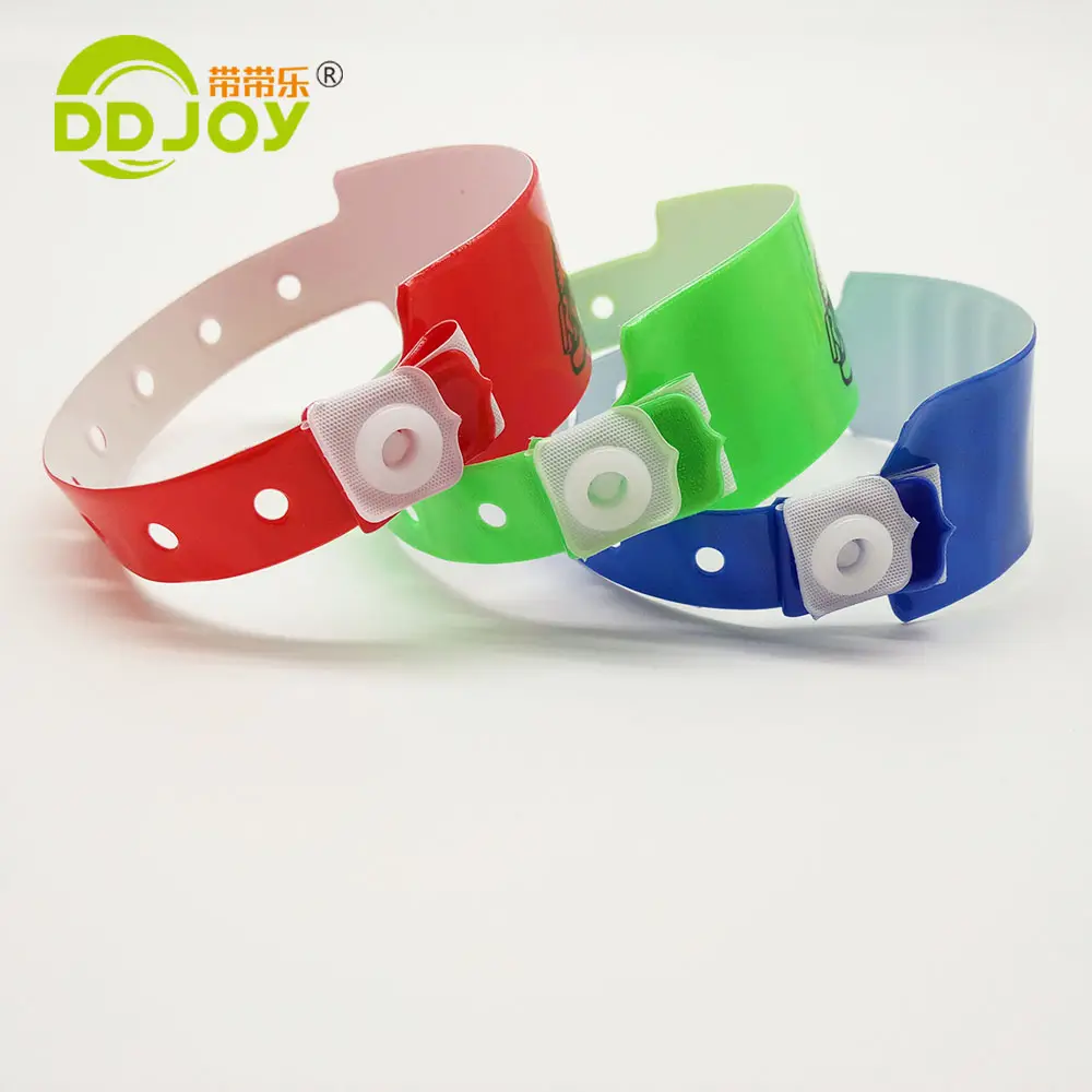 New Fashion Disposable PVC Festival Wristba Vinyl ID Bracelets for Promotions Cheap Wristband