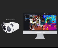 Caméra de vidéosurveillance numérique, appareil qui permet de mesurer la température du corps humain, à caméra Thermique