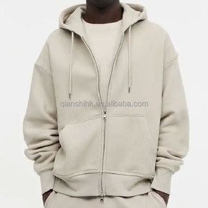 Sweat à capuche zippé de créateur avec logo personnalisé de haute qualité 100% coton France Terry 3D Sweats à capuche imprimé visage intégral Sweats à capuche zippés - Product Image 1