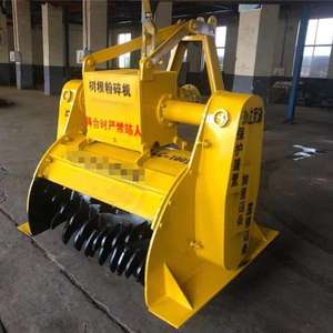 فرشاة زراعية للحدائق الزراعية آلة قشر الخشب آلة استصلاح القفار آلة قشر الغابات توجيه زلق - Product Image 4