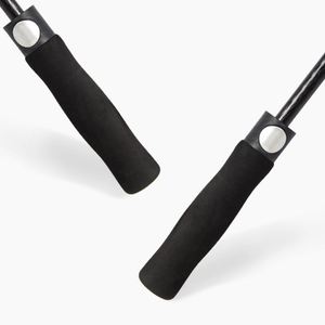 Paraguas de mango largo de 120 cm con patrón oscuro 400T, 16 varillas rectas, resistente al viento fuerte y doble varilla de lotus. - Product Image 5