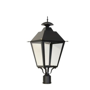 Lanterne LED vintage carrée CE RoHS 30W-100W, finition peinture noire, style rétro, pour éclairage extérieur traditionnel sur <span class=keywords><strong>poteau</strong></span> - Product Image 2