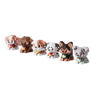 Blocs de construction éducatifs et amusants <span class=keywords><strong>Patrouille</strong></span> des animaux scintillants, jouets de puzzle à assembler pour garçons et filles, cadeaux et prix pour enfants, Teddy Corg - Product Image 3
