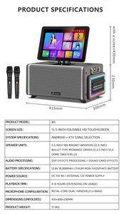 Nouveau modèle 2026 : <span class=keywords><strong>Enceinte</strong></span> Bluetooth portable double 5,5 pouces avec effets lumineux et microphone pour fêtes en famille et entre collègues - Product Image 6