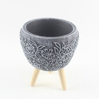 Ventes en gros de mini pots et jardinières Gary Garden en ciment et béton pour plantes vertes de bureau ou de sol