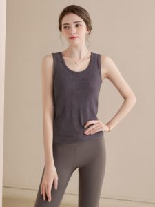 Débardeur en tricot doux et extensible pour <span class=keywords><strong>femme</strong></span>, coupe ajustée, imprimé personnalisé, style décontracté, vente en gros - Product Image 1