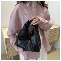 Sac à main de style personnalisé pour femmes Sac à main de couleur unie de luxe Sacs à main et sacs à main souples pour dames à la mode