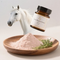 Poudre d'extrait de placenta de cheval 100% pure et naturelle, qualité alimentaire, extrait végétal, vitamines, emballage en fût et en bocal Mason