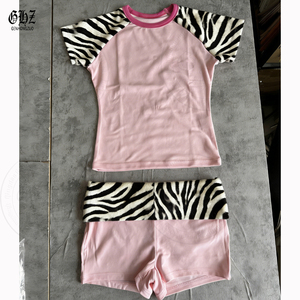 Y2K Zoete Dames Gestreepte Korte Mouwen Pyjama Set Schattige Strik Rug Shorts Tweedelig Loungewear Outfit voor Thuisgebruik Aangepast Logo - Product Image 6