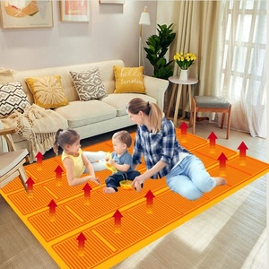Estera calefactora eléctrica infrarroja de tamaño pequeño de 50cm x 100cm, <span class=keywords><strong>instalación</strong></span> portátil, Alfombra de <span class=keywords><strong>calefacción</strong></span> de suelo cálido para casa, almohadilla para invierno - Product Image 1