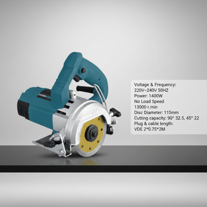 High Quality Power Tools 115mm Circular Saw 1400W Electric Stone Cutting <strong>Machine</strong> Marble Cutter <strong>Machine</strong> - Product Image 2