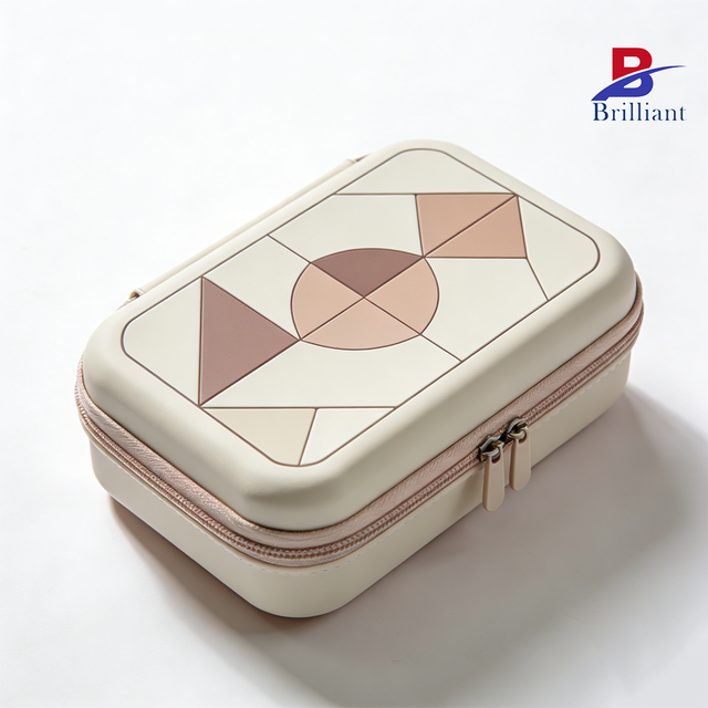 Molded EVA Hard Shell Storage Box Geometric Figure Design for Outdoor Use Durable and Rich Features Eva Zipper case