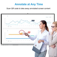 HDFocus OEM ODM Tableau blanc interactif intelligent 85 pouces avec écran LCD d'ordinateur OPS Android 4K