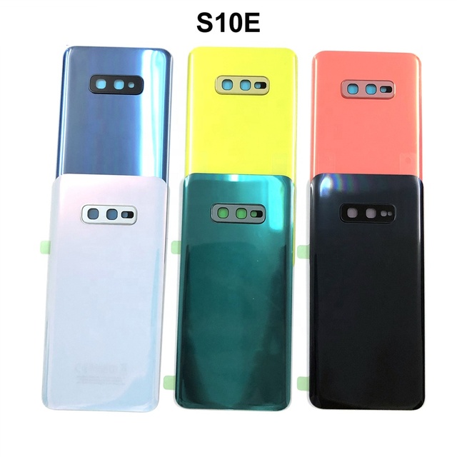 Back Cover for SAMSUNG Galaxy S10 G9730 S10+ Plus G9750 S10e G970 Glass Housing Rear Battery Door Case Repair Replacement