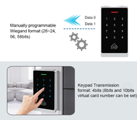 Lecteur de cartes RFID IC NFC étanche IP67 pour extérieur, clavier, 125KHz 13.56Mhz Wiegand, système de contrôle d'accès métallique pour porte, Secukey, garantie 3 ans