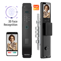 Cerradura Inteligente para Oficina con Bloqueo Automático Antirrobo, Escaneo de Tarjeta RFID, Identificación Digital de Vidrio, Reconocimiento Facial 3D