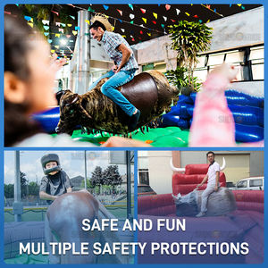 Toro Mecánico Inflable para Adultos, Uso Comercial en Interiores/Exteriores, Material de PVC, 12 Meses de Garantía, Capacidad de 100-500 kg, 5-10 Personas - Product Image 2