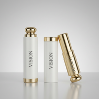 Emballage personnalisé de gloss à lèvres en tube, finition mate brillante au toucher doux, avec applicateur en acier métallique