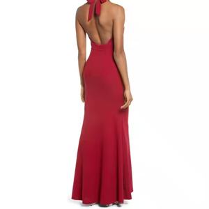 Robe d'été 2025 sexy à décolleté plongeant, robe de luxe à taille fine, dos nu, longue et élégante pour femme - Product Image 2