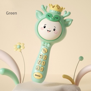 ของเล่นดนตรีไร้สายสำหรับเด็กขายส่ง ไมโครโฟนของเล่นขนาดเล็กพร้อมฟังก์ชั่นบลูทูธ เครื่องเล่นนิทานและเพลง - Product Image 3