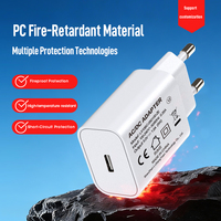 Cargador de Pared USB Tipo-C Shenzhen Lvxiangyuan 5W 5V 1A, Adaptador de Corriente CA/CC, Enchufe Europeo, Certificación CE, RoHS, ERP, REACH, Protección OTP y OVP