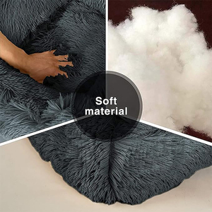 <span class=keywords><strong>Rehausseur</strong></span> de siège doux pour animaux de compagnie nid lavable portable gris en peluche lit de voyage chien pour ceinture de sécurité - Product Image 6