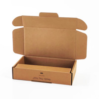 Boîtes d'expédition en carton ondulé pliables personnalisées en gros pour vêtements, boîtes d'emballage pour colis postaux