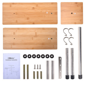 Double-legged Corner Tabletop Three-tier Spice <b>Rack</b> With Hooks For <b>Kitchen</b> Storage - Product Image 5