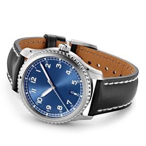 Montre à quartz lumineuse avec bracelet en cuir véritable, boîtier en acier inoxydable argenté, logo personnalisé ODM OEM, style business décontracté. - Product Image 4