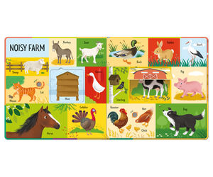 Livre sonore éducatif interactif personnalisé 101 Premiers Mots pour enfants, couverture rigide, chansons, <span class=keywords><strong>faits</strong></span> amusants, impression offset, carton artistique - Product Image 2