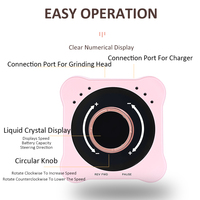 Ponceuse à ongles électrique de bureau rechargeable 35000 tr/min, personnalisable pour salon et usage domestique, populaire, avec prise US/UK