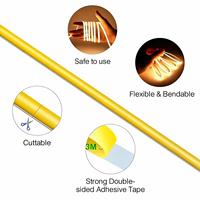 Bande LED COB ultra-mince 5 mm 12V 24V 400 LED/m CRI90+ sans points, flexible et sans couture pour la décoration discrète des vitrines et armoires