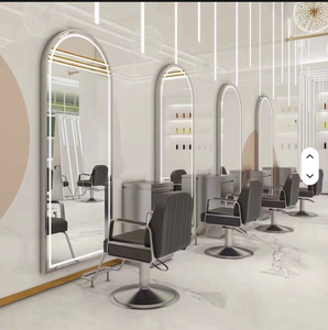 Miroir de Salon de Coiffure et de Maquillage Lumineux à LED, Décoration Murale Longue Or Rose, Meilleure Vente, pour Barbier et Salon de Beauté - Product Image 1