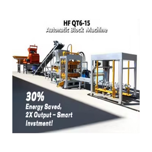 Hiệu suất cao hongfa 220V/380V PLC áp lực thủy lực tự động DIESEL bánh động cơ khối bê tông máy làm dễ dàng - Product Image 1