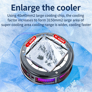 X100 Mobile Phone Cooler Dissipate Heat Cooling Radiator Semiconductor Smartphone for <b>Gaming</b> Mobile Phone Cooler for <b>Gaming</b> - Product Image 6